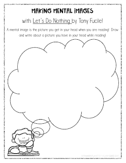 Freebie!  Mentor Text for Making Mental Images : Let's Do Nothing by Tony Fucile!
