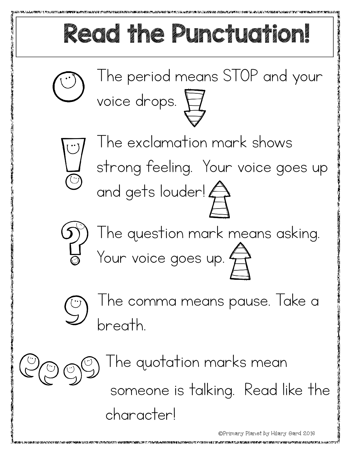 Read the Punctuation Freebie!